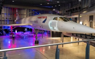 Concorde aircraft at Concorde Museum Aerospace Bristol