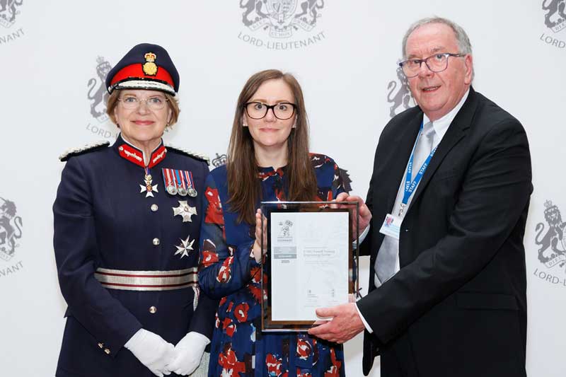 presented with the Defence Silver Employer Recognition Scheme (ERS) Award at His Majesty’s Lord Lieutenant’s Awards