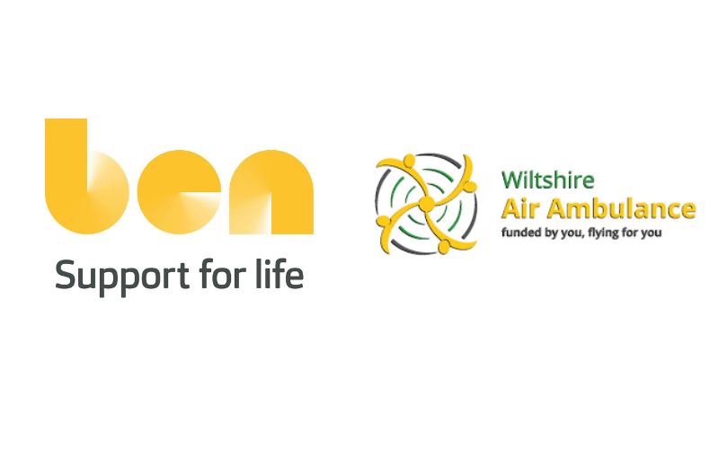 Ben and Wiltshire Air Ambulance logos